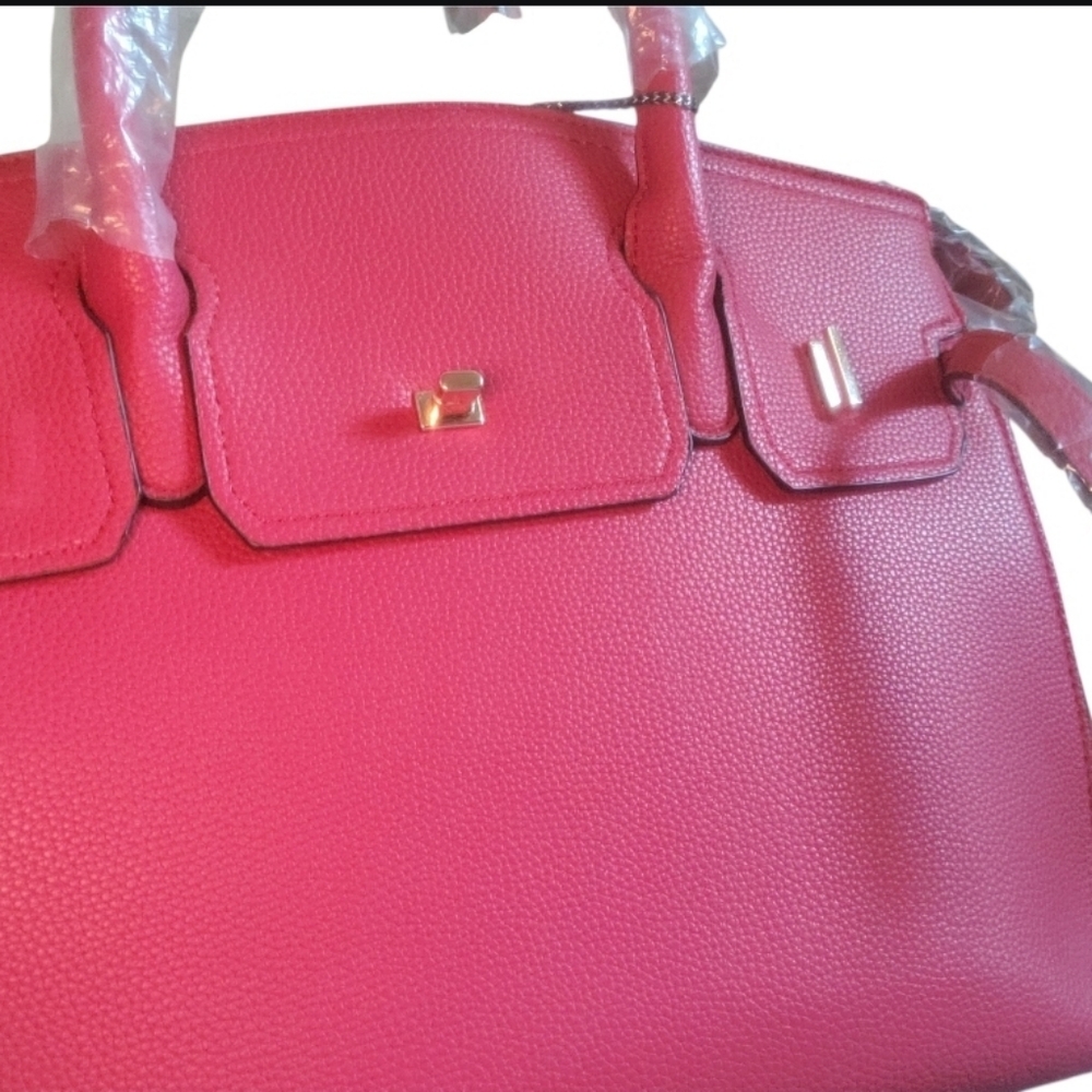 🧧NWT BIRKIN INSPIRED VEGAN LEATHER BAG(size 42) - Picture 3 of 12